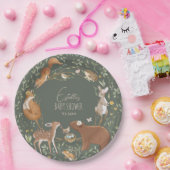 Bosbouwvriendelijke Baby shower Papieren Bordje (Feest)