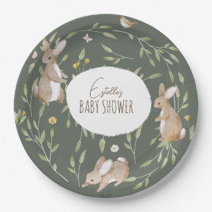 Bosbouwvriendelijke Baby shower Papieren Bordje