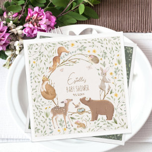 Bosbouwvriendelijke Baby shower Servet