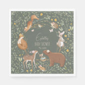 Bosbouwvriendelijke Baby shower Servet (Voorkant)
