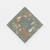 Bosbouwvriendelijke Baby shower Servet (Hoek)