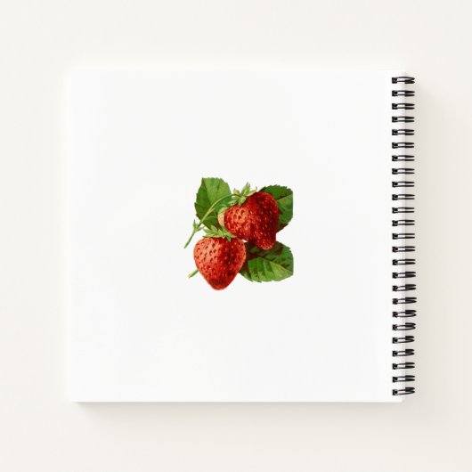 Bosbouwvruchten en bessen — Recipende organisator Notitieboek (Achterkant)