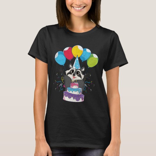 Bosbouwvuilnis Panda Birthday Party Cut T-shirt (Voorkant)