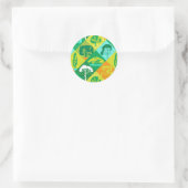 Bosbouwwerk Ronde Sticker (Tas)