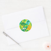 Bosbouwwerk Ronde Sticker (Envelop)