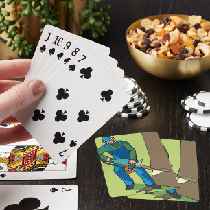 Bosbouwwerkers Pokerkaarten