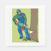 Bosbouwwerkers Servet (Voorkant)