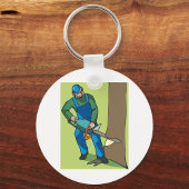 Bosbouwwerkers Sleutelhanger