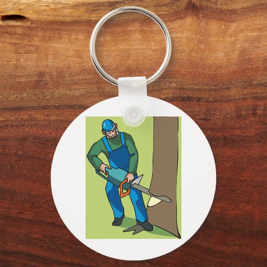 Bosbouwwerkers Sleutelhanger