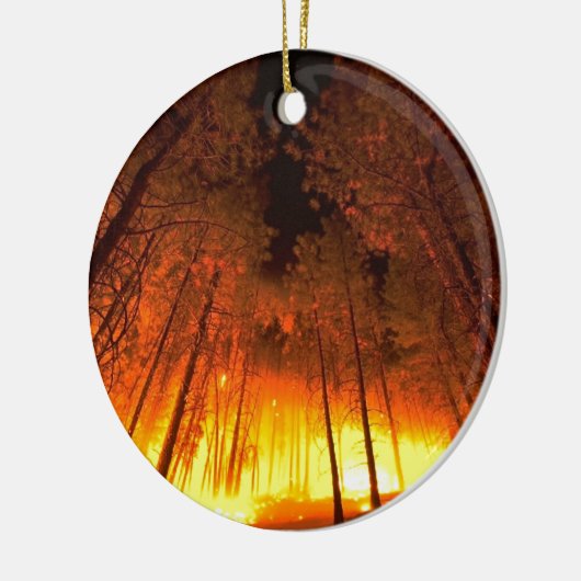 Bosbrand Keramisch Ornament (Links)