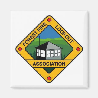 Bosbrand uitkijkijskastmagneet magneet