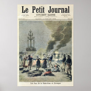 Bosbranden branden aangestoken om de zomerzonde te poster