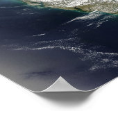 Bosbranden en rook in Georgië en Florida Poster (Hoek)