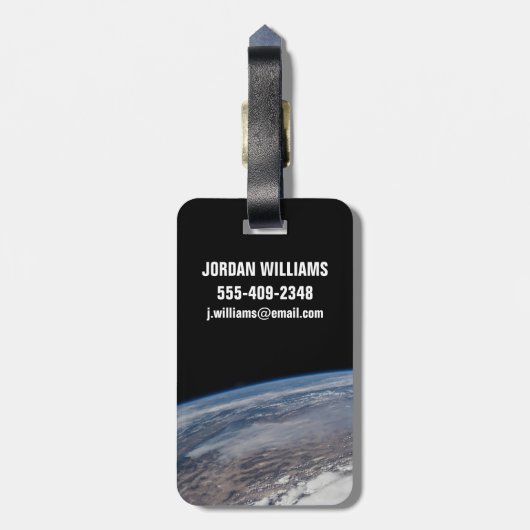 Bosbranden rondom Yosemite National Park. Bagagelabel (Achterkant verticaal)