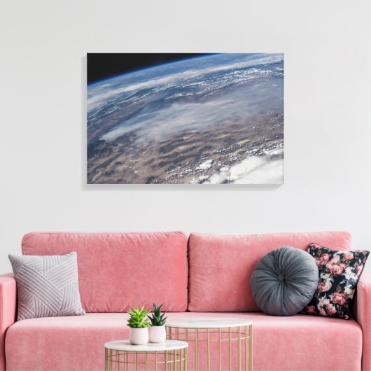 Bosbranden rondom Yosemite National Park. Canvas Afdruk (Insitu (Woonkamer))