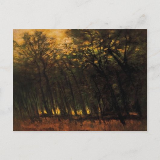 Bosbranden (van Laszlo Mednyanszky) Briefkaart (Voorkant)