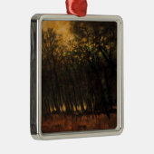 Bosbranden (van Laszlo Mednyanszky) Cerami Metalen Ornament (Rechts)