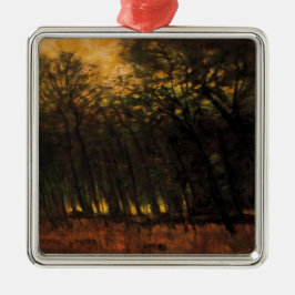 Bosbranden (van Laszlo Mednyanszky) Cerami Metalen Ornament