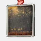 Bosbranden (van Laszlo Mednyanszky) Cerami Metalen Ornament (Links)