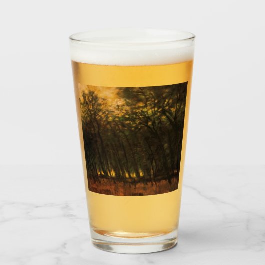 Bosbranden (van Laszlo Mednyanszky) Glas (Voorkant gevuld)