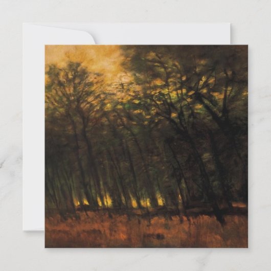 Bosbranden (van Laszlo Mednyanszky) Kaart (Voorkant)