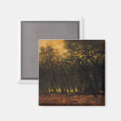 Bosbranden (van Laszlo Mednyanszky) Magneet (Voorkant / Achterkant)