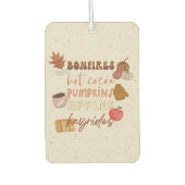 Bosbranden, warme cacao, pompoenen, appels en hooi luchtverfrisser (Voorkant)