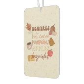 Bosbranden, warme cacao, pompoenen, appels en hooi luchtverfrisser (Links)