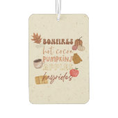 Bosbranden, warme cacao, pompoenen, appels en hooi luchtverfrisser (Achterkant)