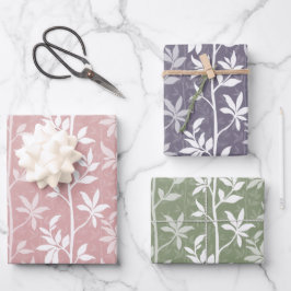 Bosbries Minimalistische Botanische Silhouet Inpakpapier Vel
