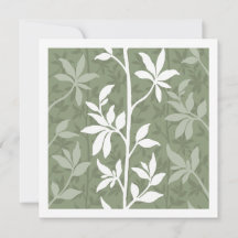 Bosbries Moderne Botanische Silhouet Kunstkaart