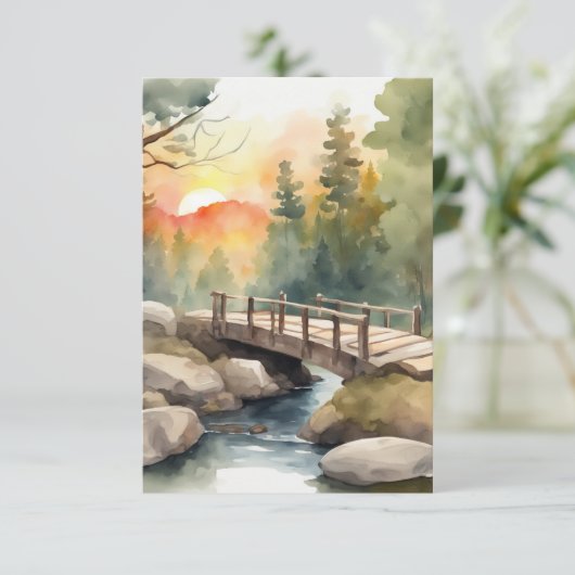 Bosbrug - 3 Kaart (Staand voorkant)