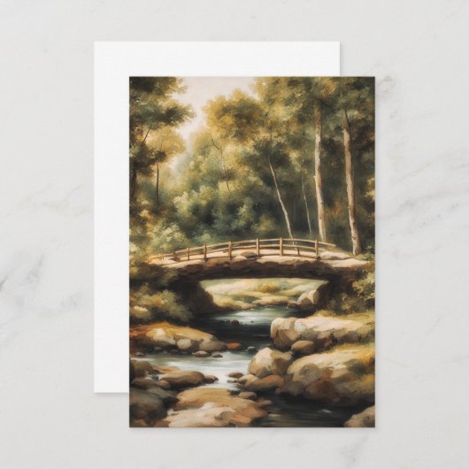 Bosbrug - 4 Kaart (Voorkant / Achterkant)