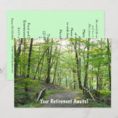 Bosbrug-je pensioen wacht op! kaart (Voorkant / Achterkant)