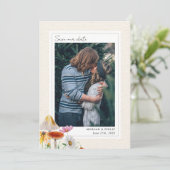 Bosbruiloft Foto Opslaan De Datum Save The Date (Staand voorkant)