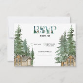 Bosbruiloft  RSVP kaartje (Voorkant)