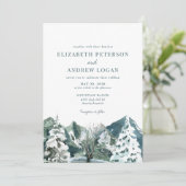 Bosbruiloft | Rustige Bergen  Kaart (Staand voorkant)