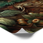 Bosbruin Beer | Afdruk van bruin Beer Poster (Hoek)