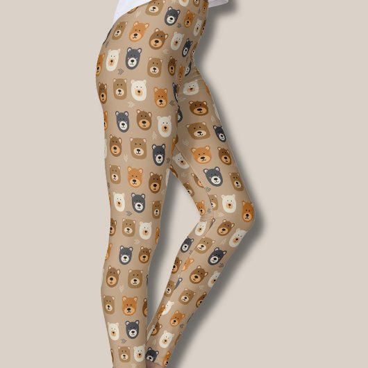 bosbruine beer leggings