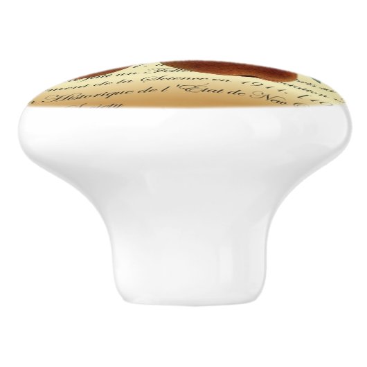 Bosc Pears~Léon Leclerc~Ulysses Prentiss Hedrick~ Keramische Knop (Zijkant)