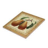 Bosc Pears~Léon Leclerc~Ulysses Prentiss Hedrick~ Tegeltje (Zijkant)