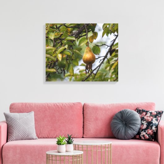 Bosc-peren op de boom canvas afdruk (Insitu (Woonkamer))