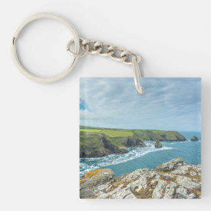 Boscastle aan de Atlantische kust van Cornwall, VK Sleutelhanger
