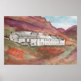 Boscastle Cornwall Aquarel Schilderij – Engeland Poster
