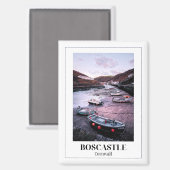 Boscastle, Cornwall, Engeland Magneet (Voorkant / Achterkant)
