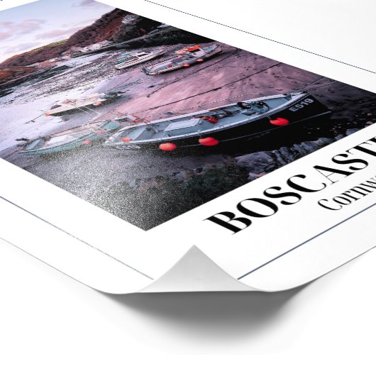 Boscastle, Cornwall Foto Afdruk (Hoek)