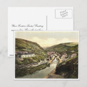 Boscastle, de vallei, Cornwall, England P Briefkaart (Voorkant / Achterkant)