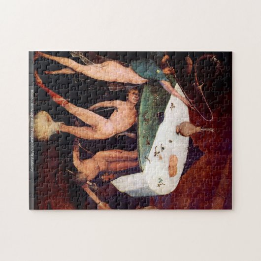 Bosch - Anthony Altar - Temptation of St Anthony Legpuzzel (Horizontaal)