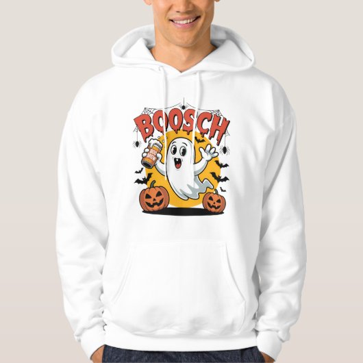 Bosch Ghost Halloween Beer Design Hoodie (Voorkant)