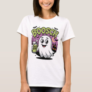 Bosch Ghost met Halloween-kunst van Boo Brew T-shirt